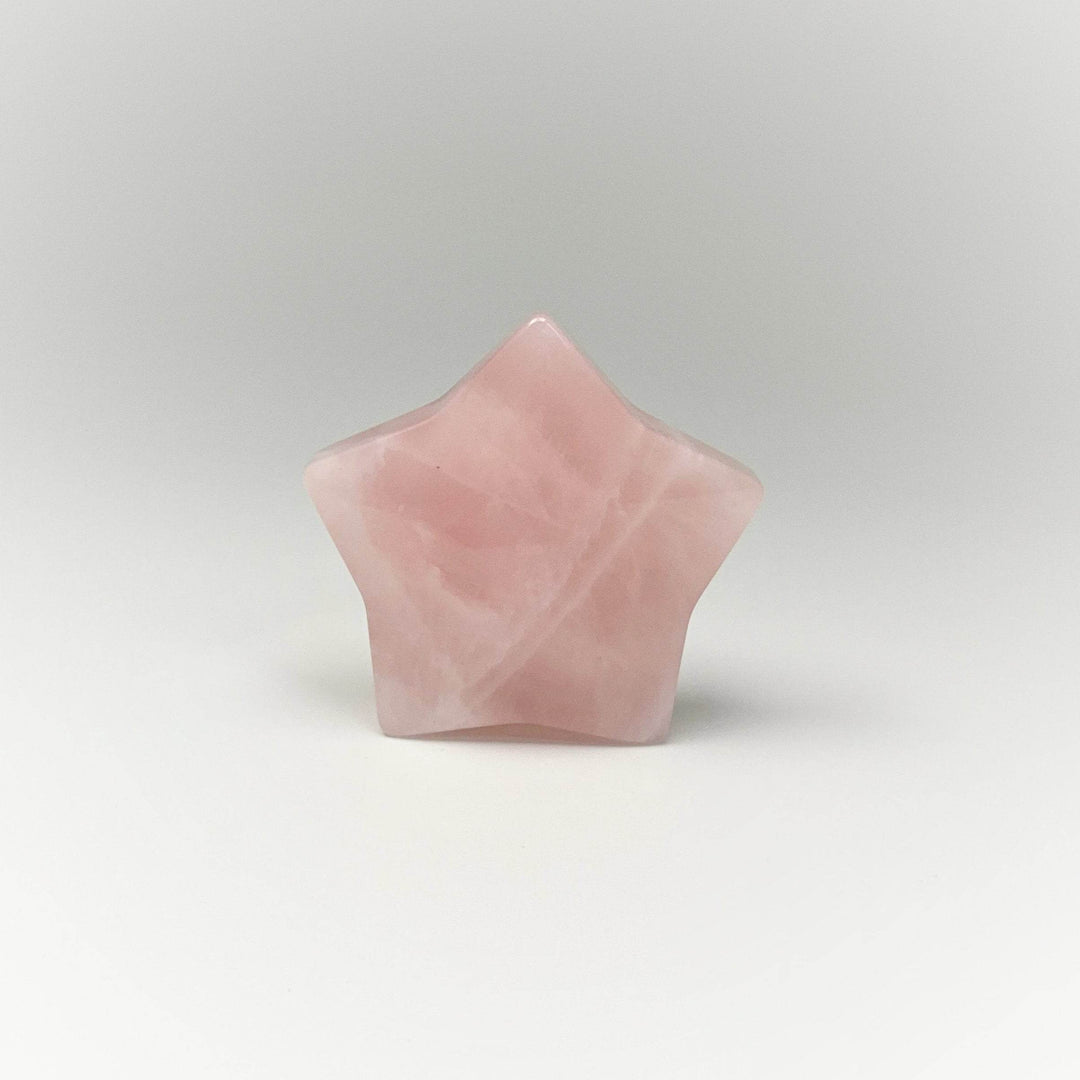 Rose Quartz Star Carving - Rocks and Gems Canada