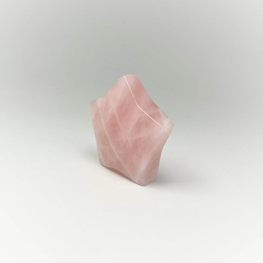 Rose Quartz Star Carving - Rocks and Gems Canada