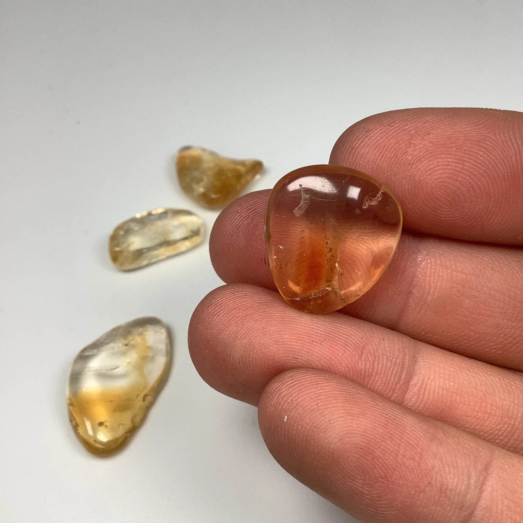 Extra Small Citrine Tumble - Rocks and Gems Canada