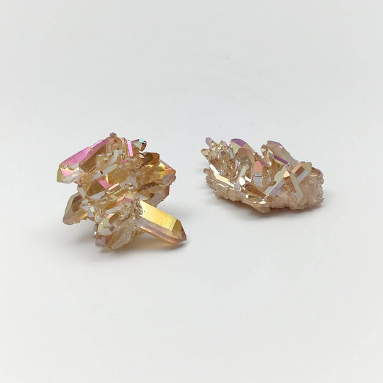 Sunset Aura Quartz Cluster - Rocks and Gems Canada