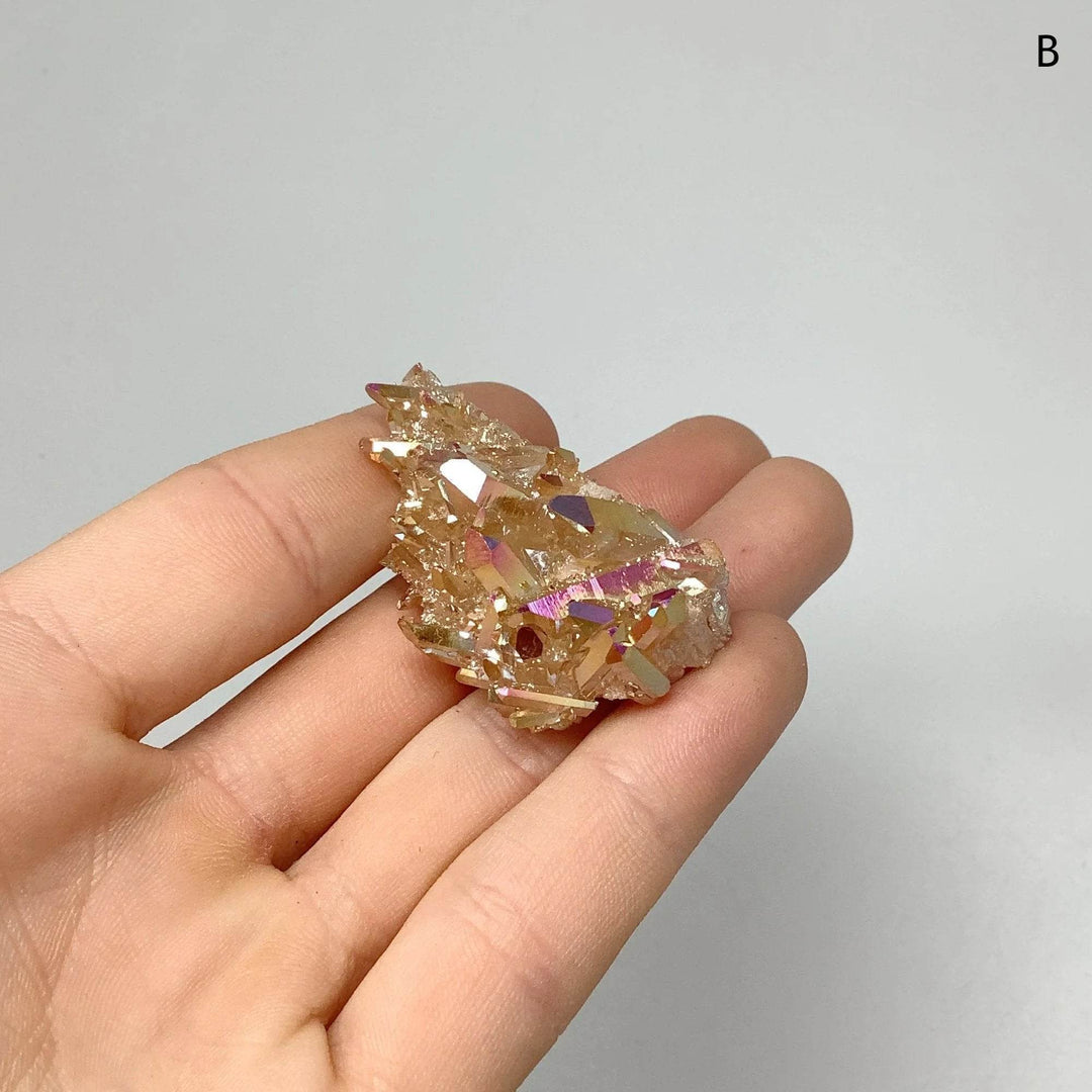 Sunset Aura Quartz Cluster - Rocks and Gems Canada