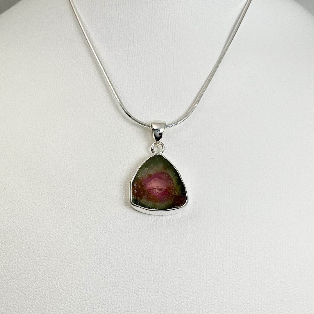 Watermelon Tourmaline Pendant - Rocks and Gems Canada