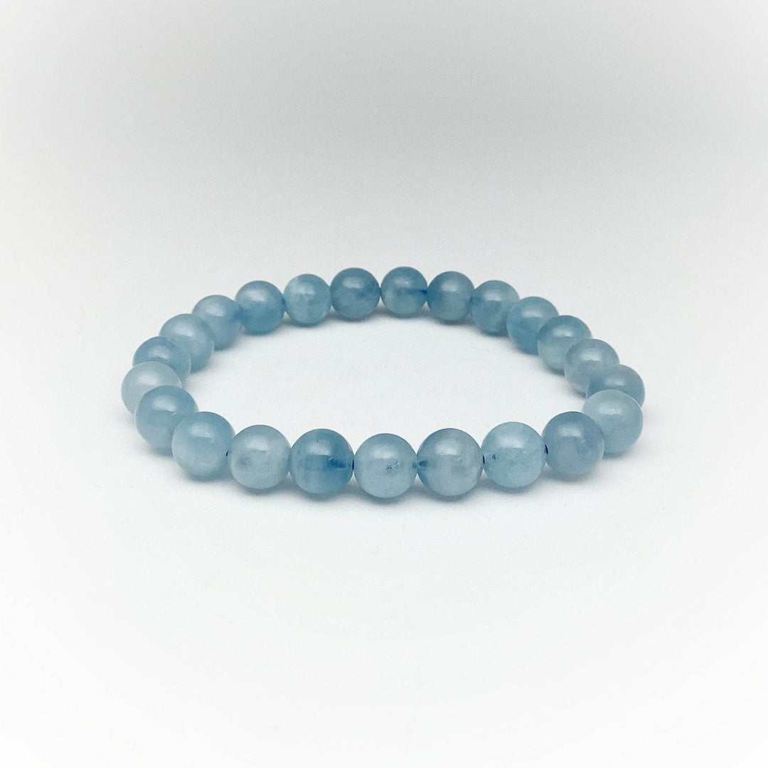 Aquamarine Beaded Bracelet - Rocks and Gems Canada
