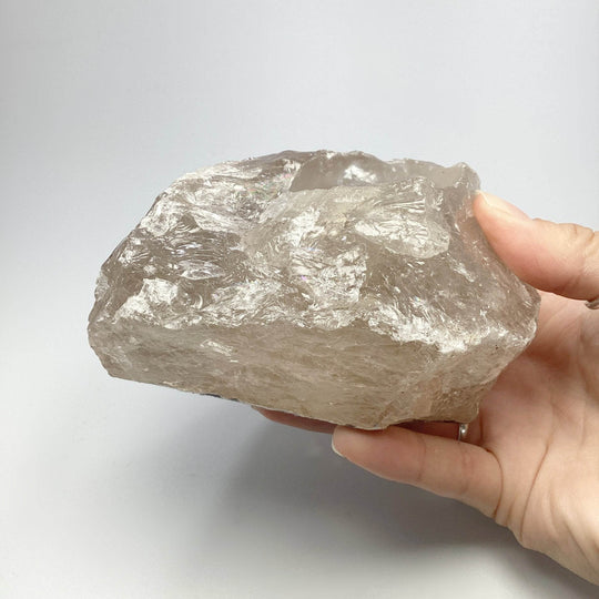 Rough Smoky Quartz Candle Holder - Rocks and Gems Canada