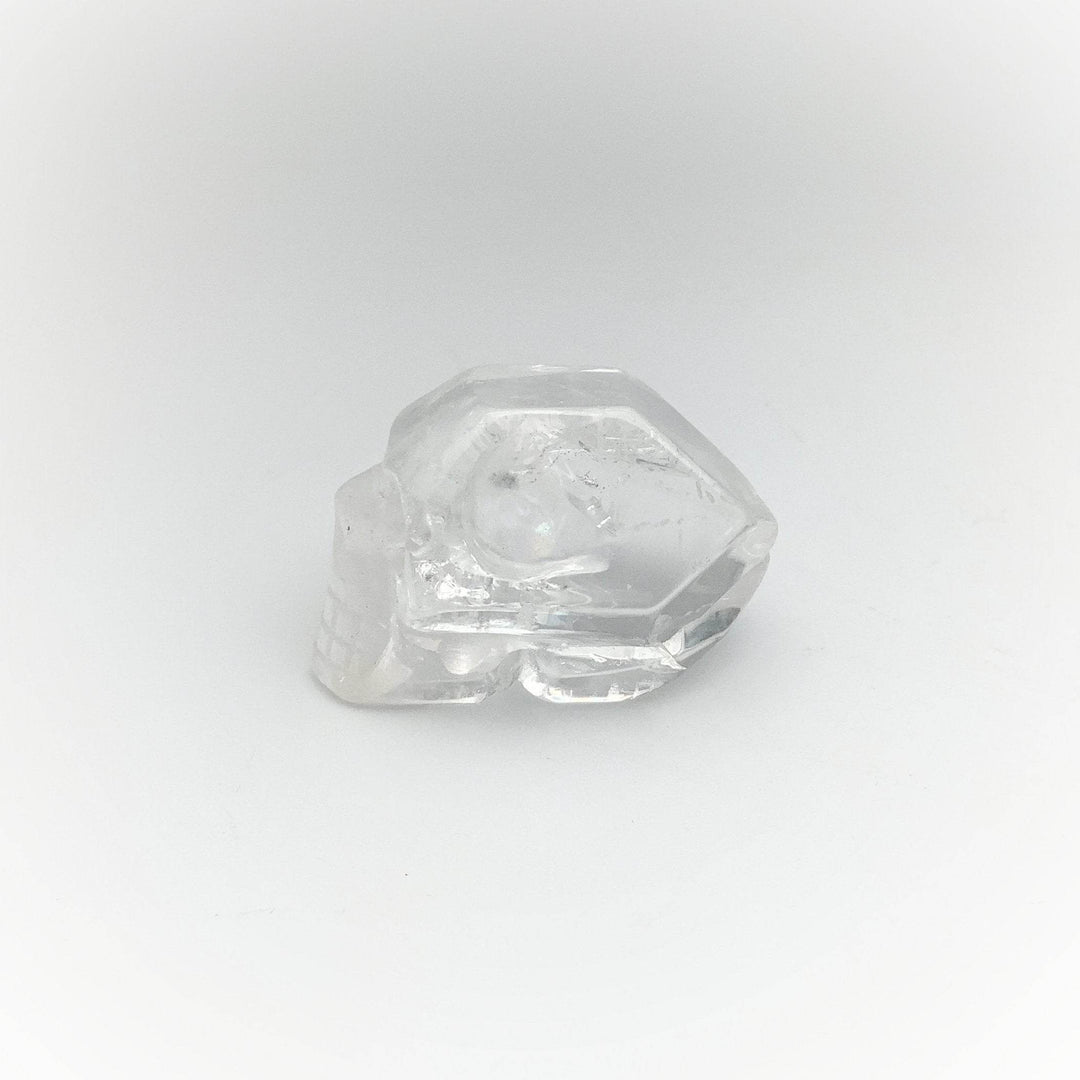 Carved Quartz Point Crystal Skull - Rocks and Gems Canada