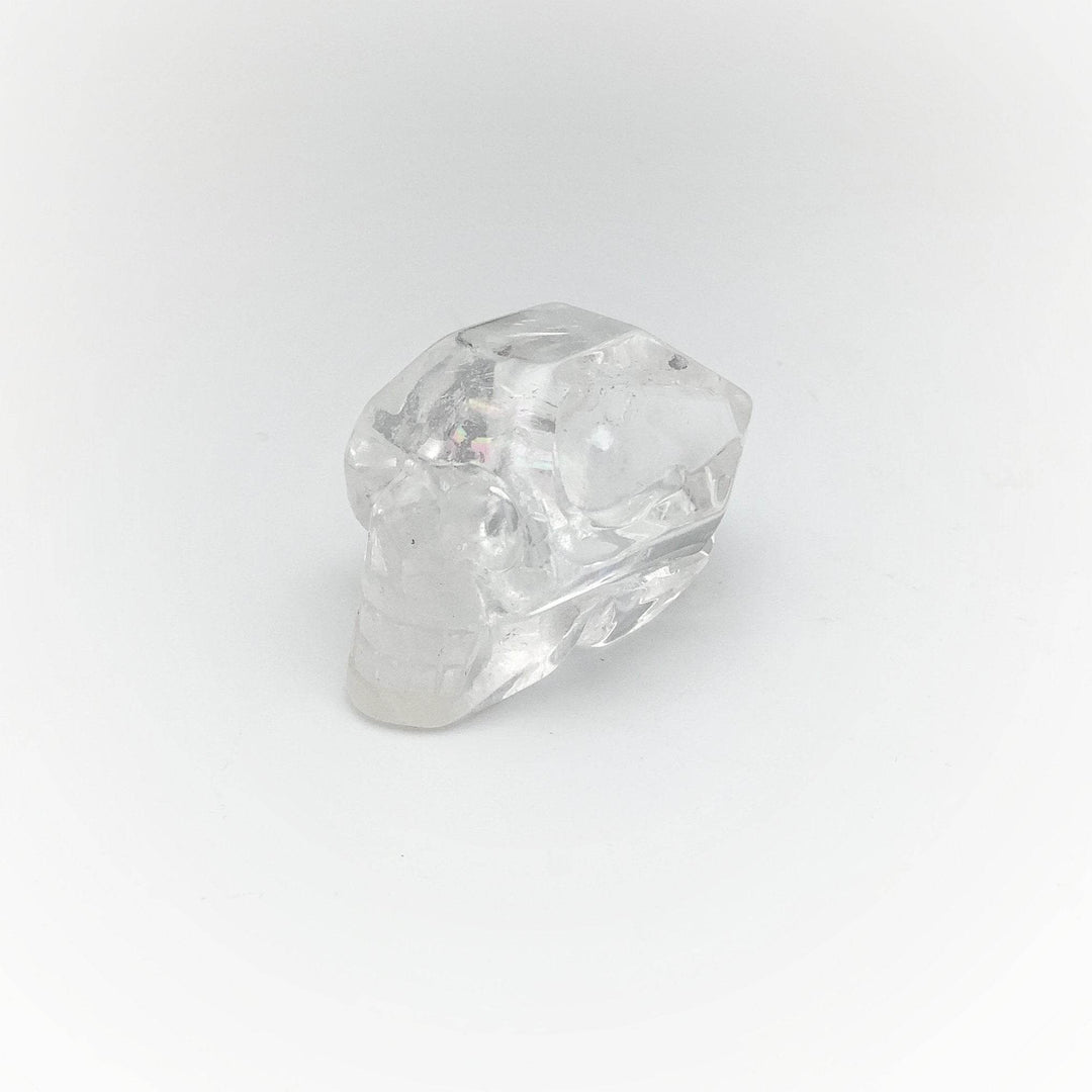 Carved Quartz Point Crystal Skull - Rocks and Gems Canada