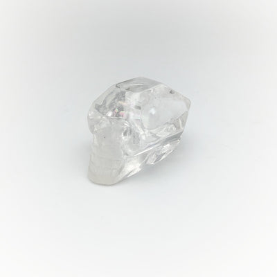 Carved Quartz Point Crystal Skull