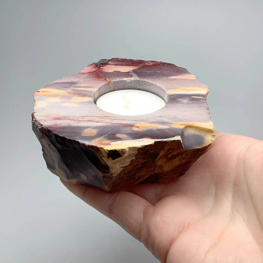 Mookaite Candle Holder - Rocks and Gems Canada