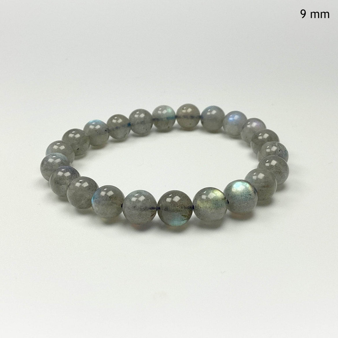 Labradorite Beaded Bracelet - High Quality - Rocks and Gems Canada