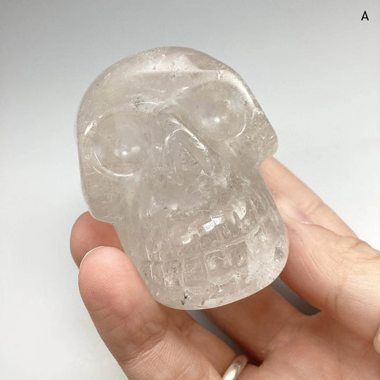 Carved Quartz Crystal Skull - Rocks and Gems Canada