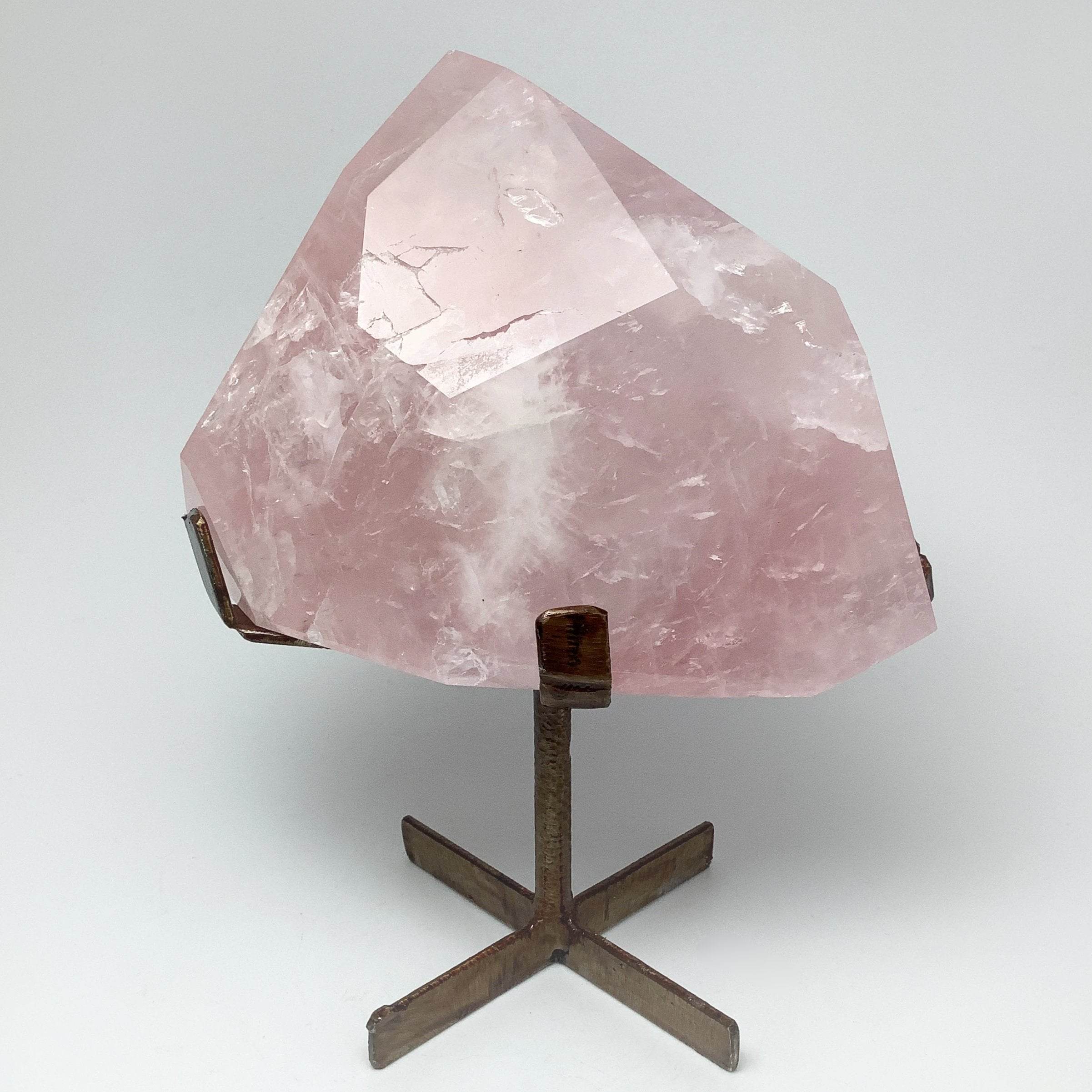 Rose Quartz with Display Stand - Rocks and Gems Canada