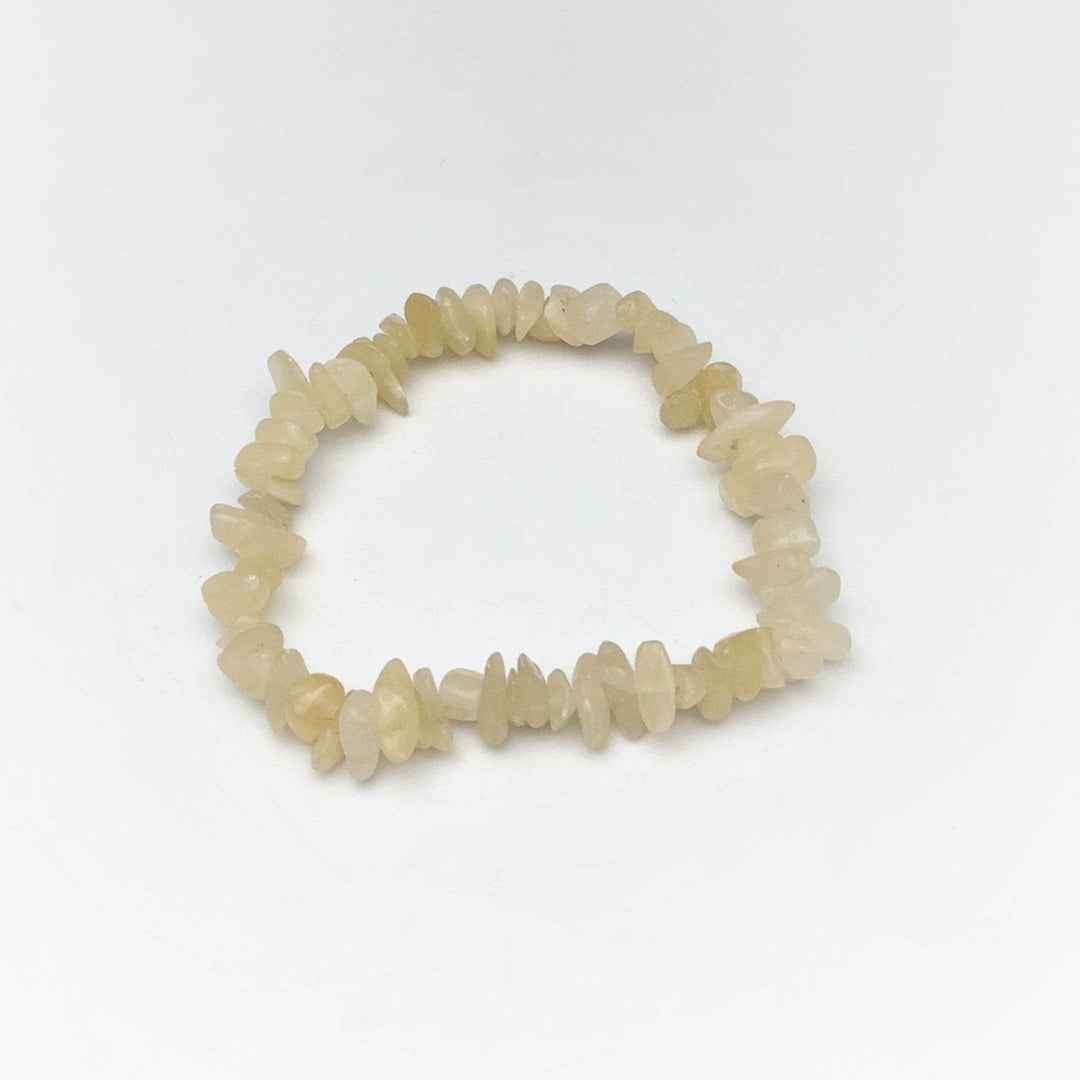 Aragonite Chip Beaded Bracelet - Rocks and Gems Canada