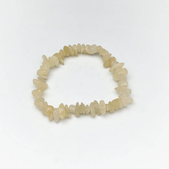 Aragonite Chip Beaded Bracelet - Rocks and Gems Canada