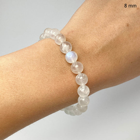 Moonstone Beaded Bracelet - High Quality - Rocks and Gems Canada