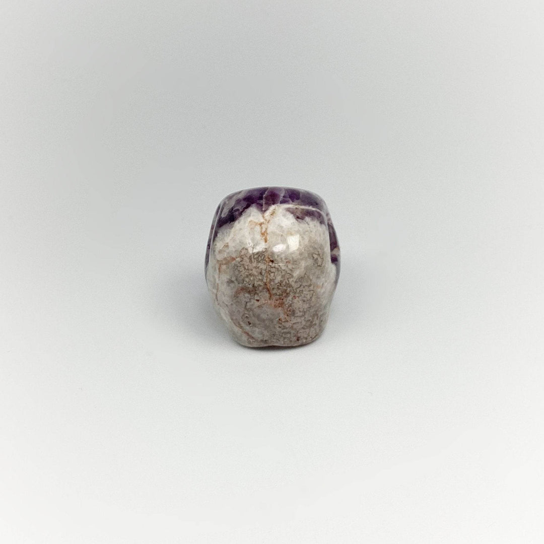 Carved Chevron Amethyst Skull - Rocks and Gems Canada