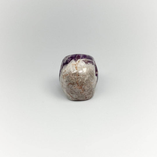 Carved Chevron Amethyst Skull - Rocks and Gems Canada