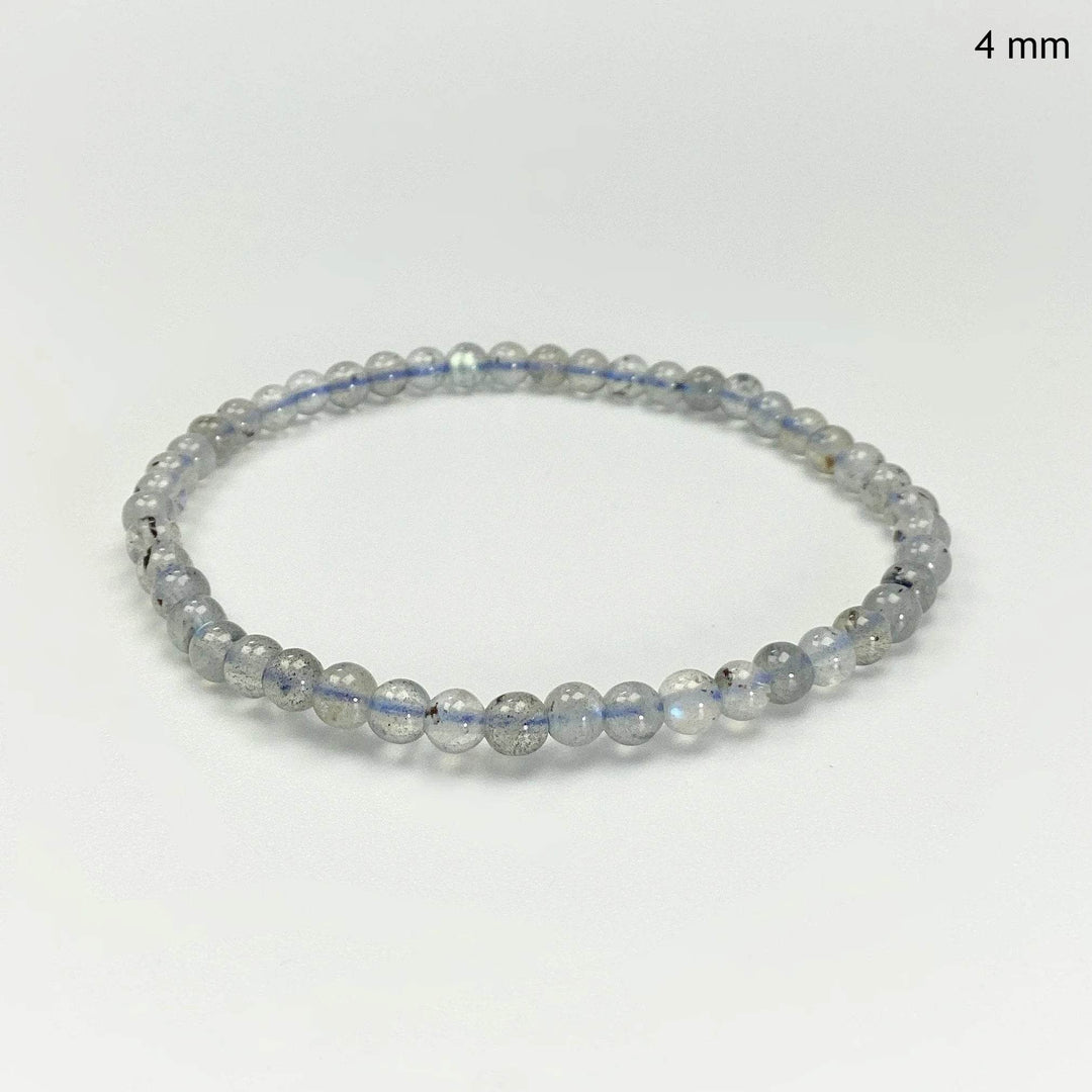 Labradorite Beaded Bracelet - High Quality - Rocks and Gems Canada