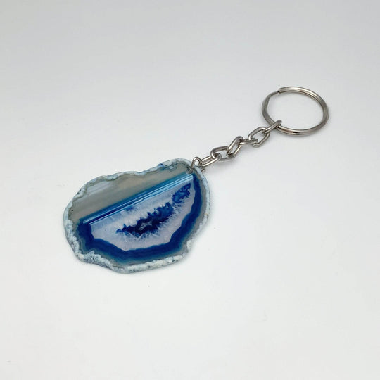 Agate Slice Keychain - Rocks and Gems Canada