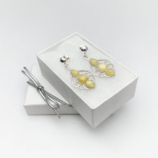 Butterscotch Amber Stud Earrings - Rocks and Gems Canada