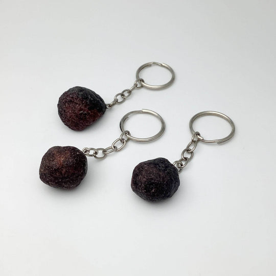 Rough Garnet Keychain - Rocks and Gems Canada