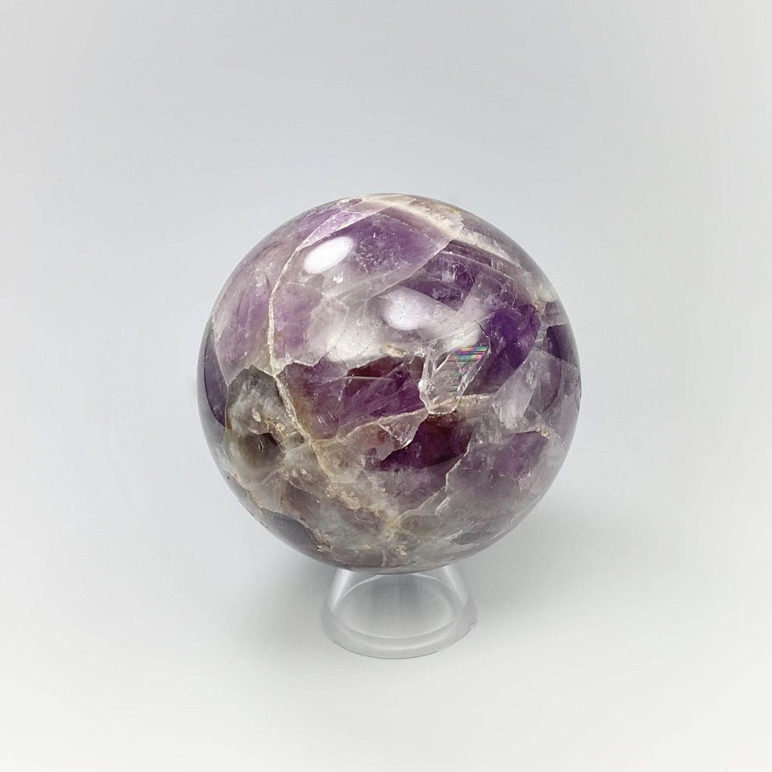 Chevron Amethyst Sphere - Rocks and Gems Canada
