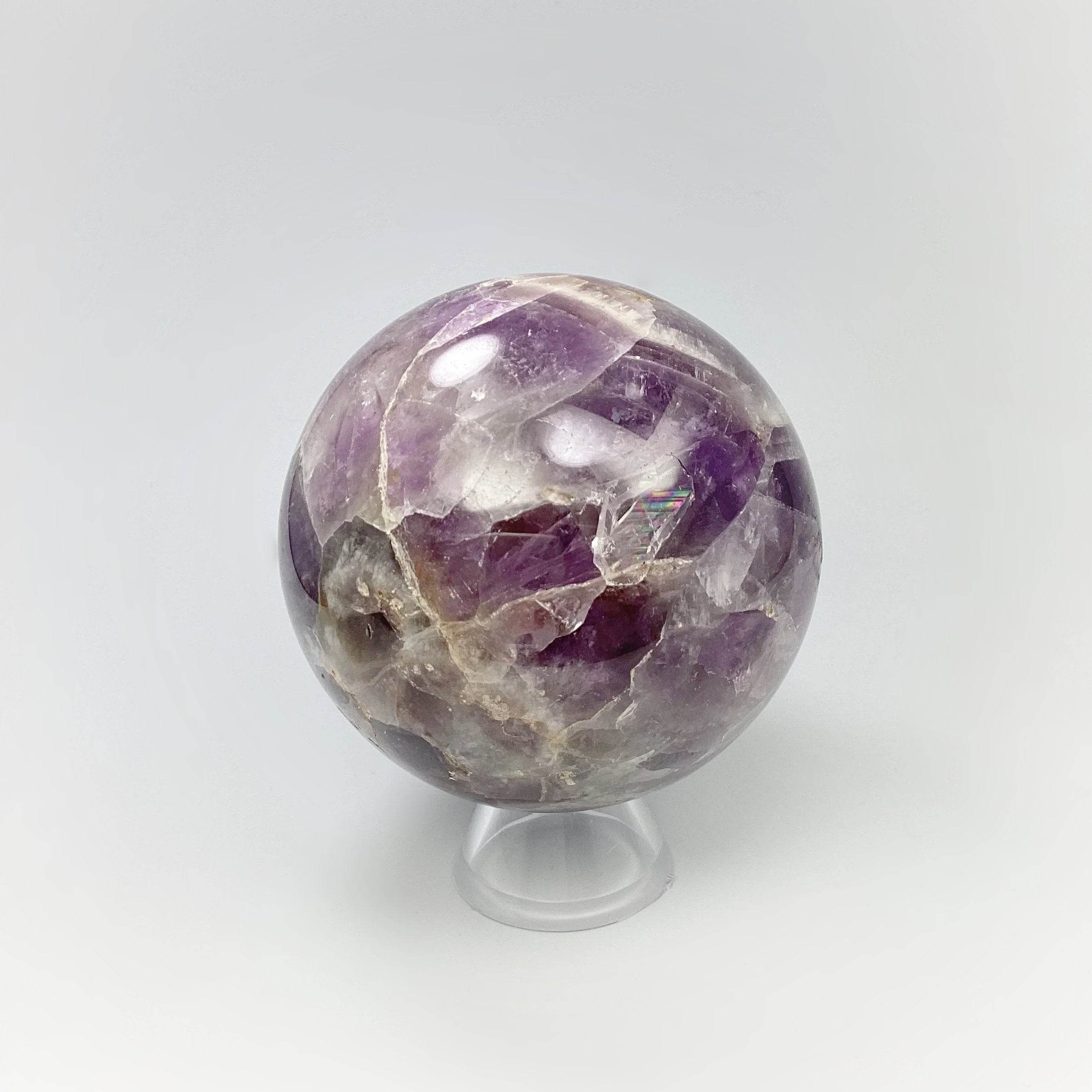Chevron Amethyst Sphere - Rocks and Gems Canada