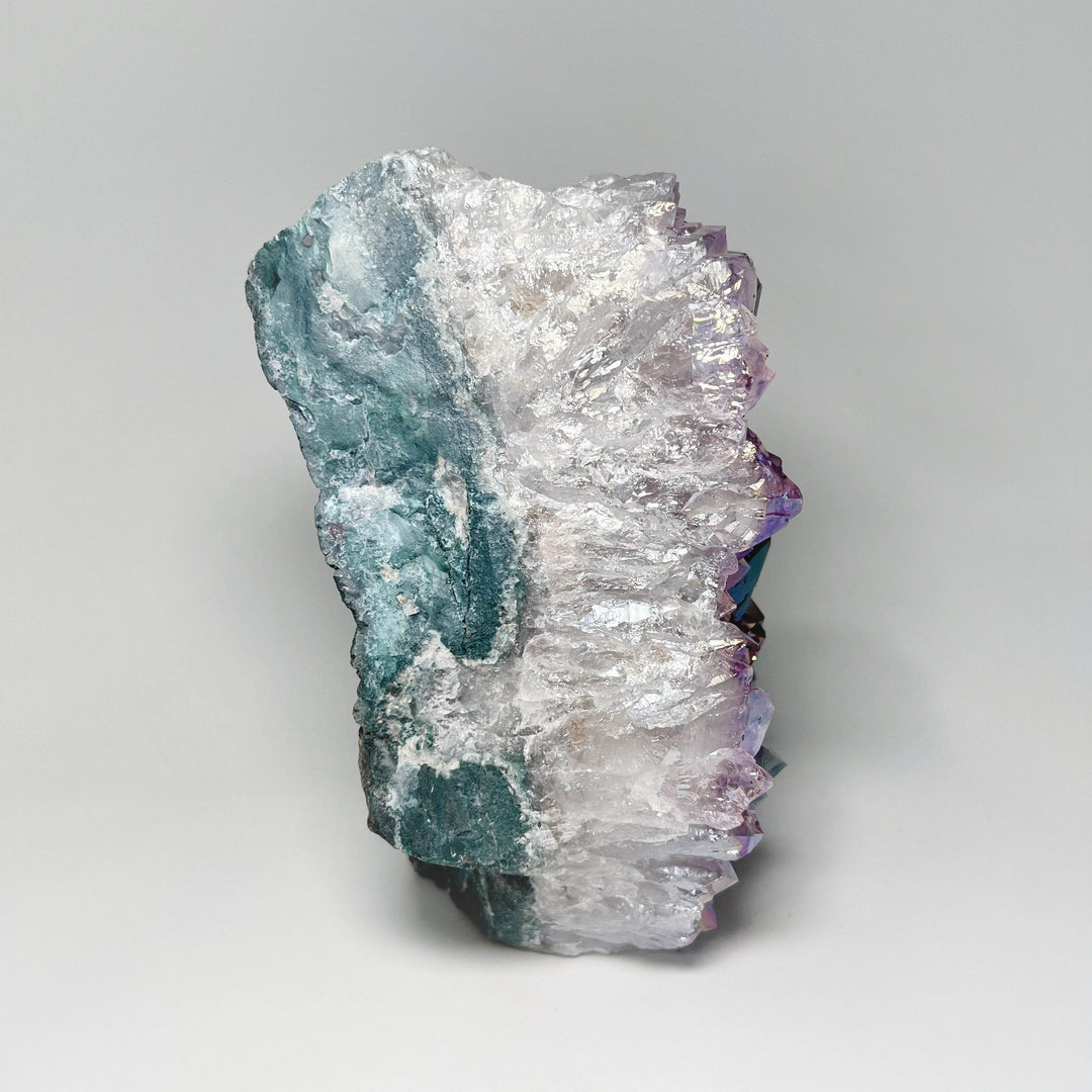 Rainbow Amethyst Druze Cluster Stand Up - Rocks and Gems Canada