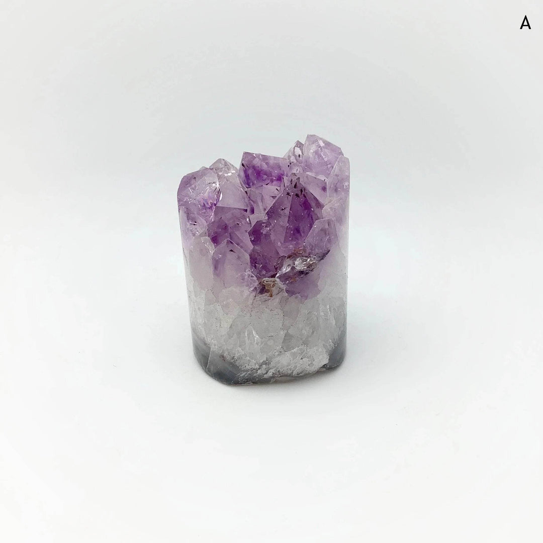 Amethyst Druze Cylinder Stand Up - Rocks and Gems Canada