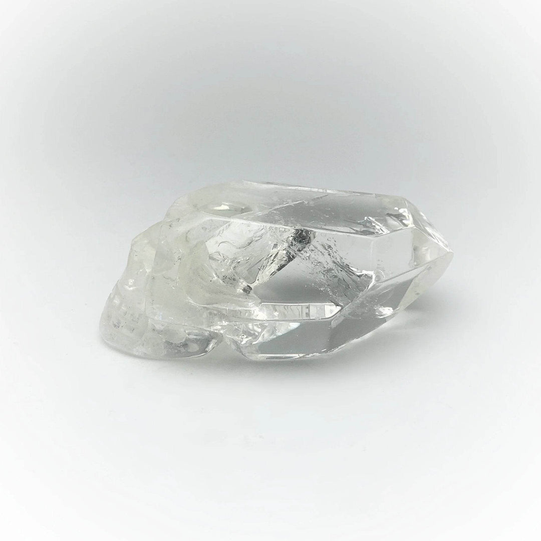 Carved Quartz Point Crystal Skull - Rocks and Gems Canada