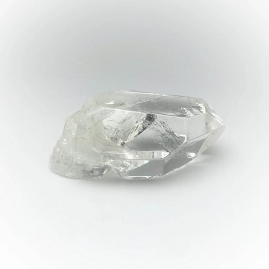 Carved Quartz Point Crystal Skull - Rocks and Gems Canada