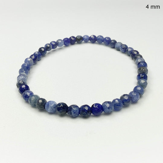 Sodalite Faceted Beaded Bracelet - Rocks and Gems Canada