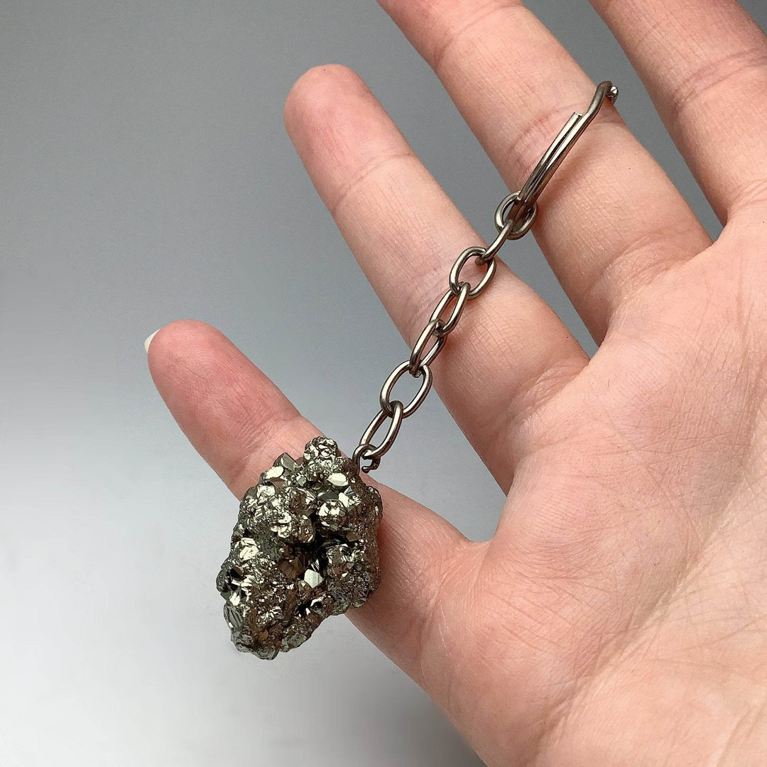 Iron Pyrite Keychain - Rocks and Gems Canada