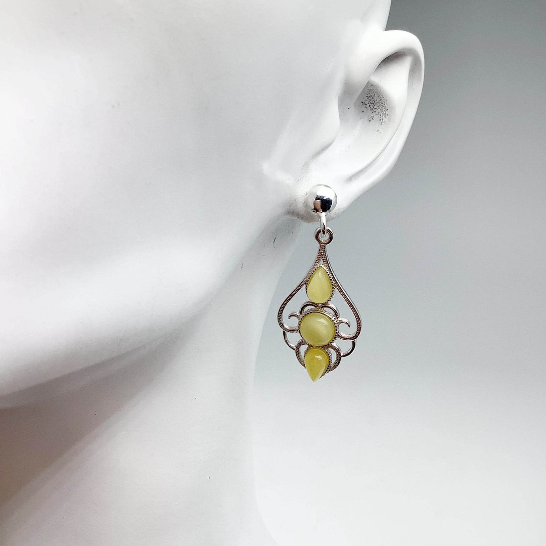 Butterscotch Amber Stud Earrings - Rocks and Gems Canada