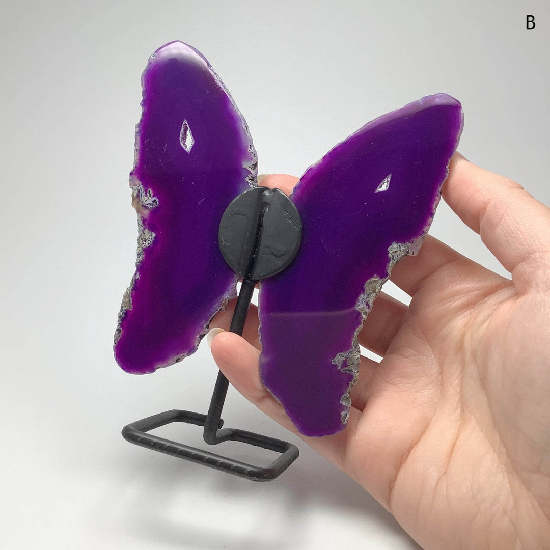 Agate Butterfly on Stand - Rocks and Gems Canada