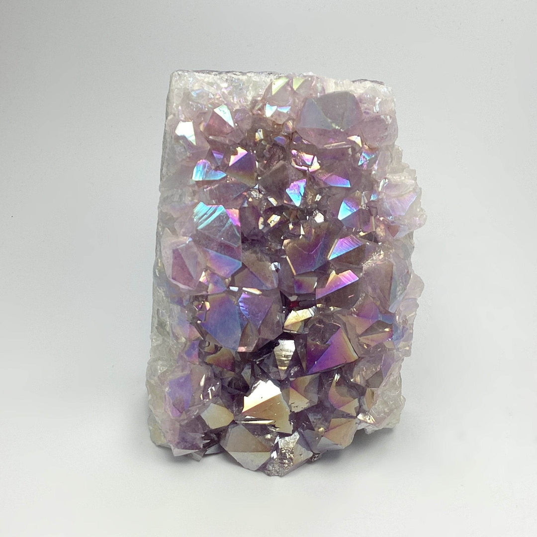 Rainbow Amethyst Druze Cluster Stand Up - Rocks and Gems Canada