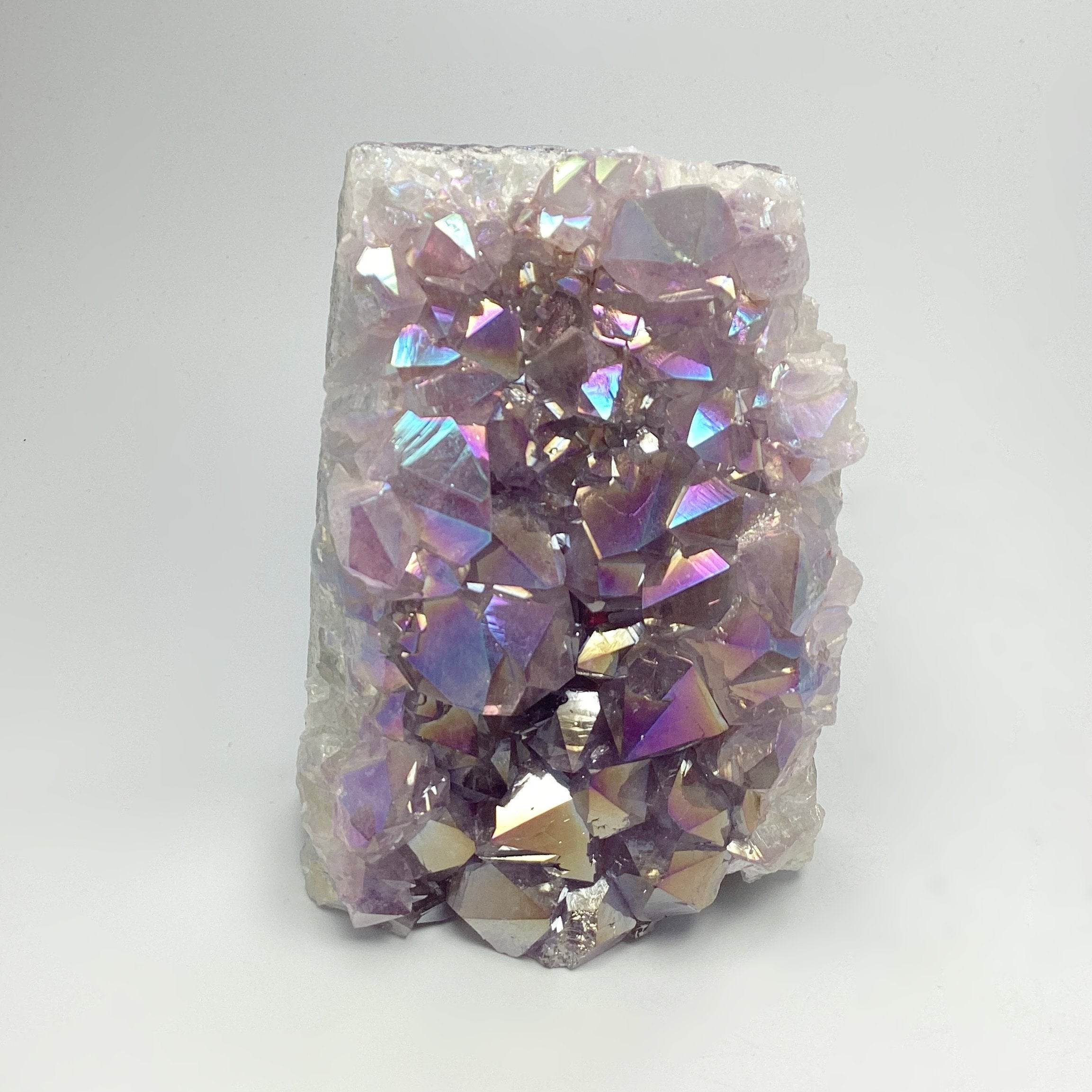 Rainbow Amethyst Druze Cluster Stand Up - Rocks and Gems Canada