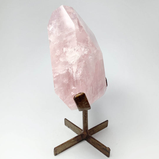 Rose Quartz with Display Stand - Rocks and Gems Canada