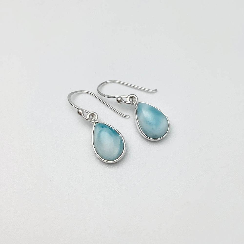 Larimar Dangle Earrings - Rocks and Gems Canada