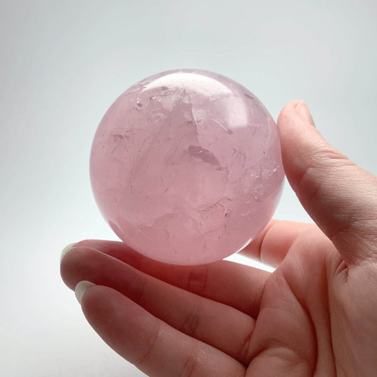 Rose Quartz Sphere - Rocks and Gems Canada