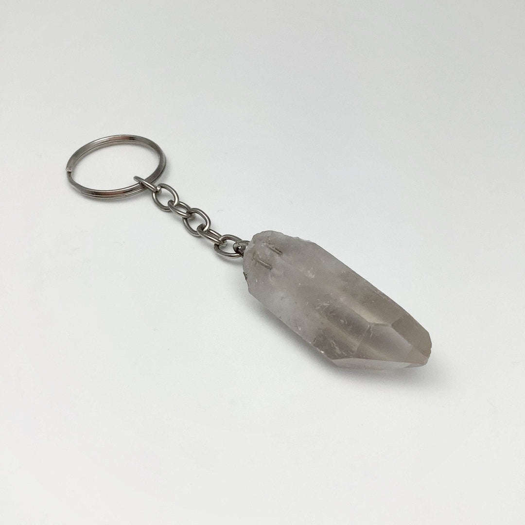 Rough Smoky Quartz Keychain - Rocks and Gems Canada