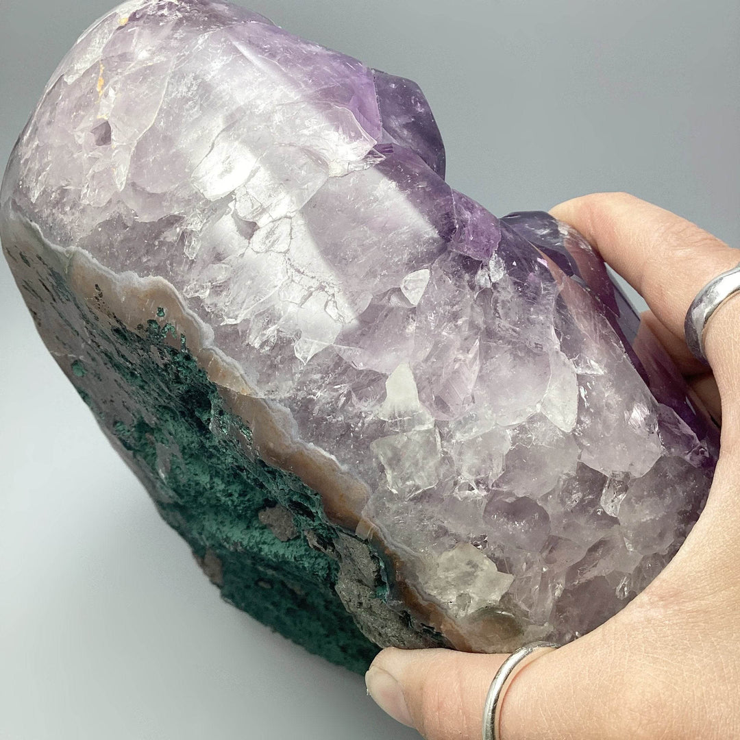 Extra Large Polished Amethyst Druze Cluster - Rocks and Gems Canada