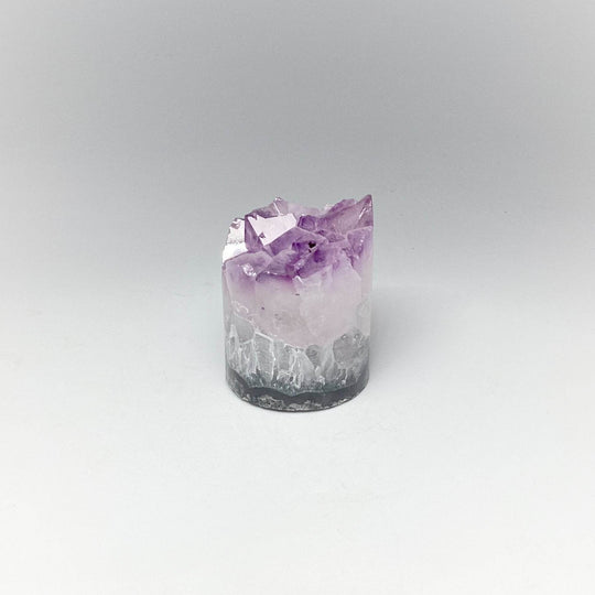 Amethyst Druze Cylinder Stand Up - Rocks and Gems Canada