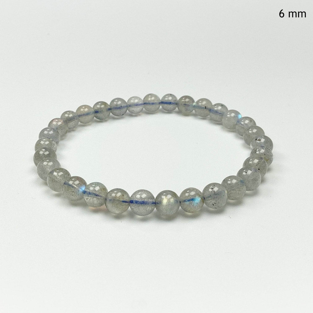 Labradorite Beaded Bracelet - High Quality - Rocks and Gems Canada