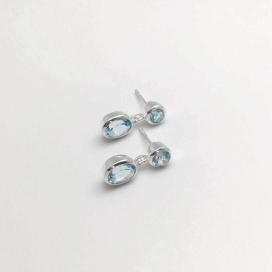 Topaz Stud Earrings - Rocks and Gems Canada