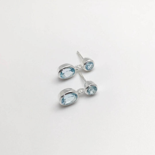 Topaz Stud Earrings - Rocks and Gems Canada