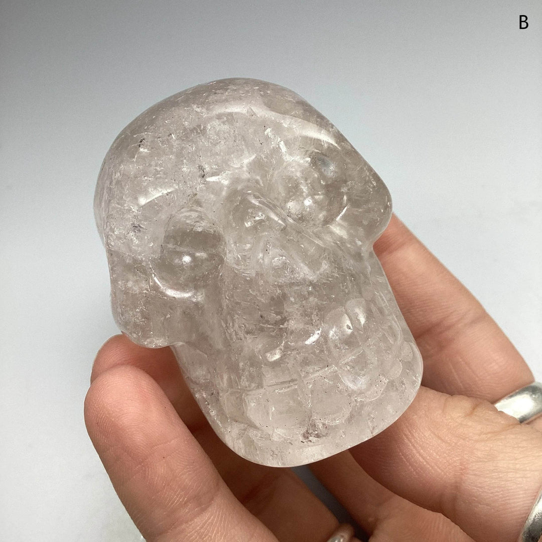 Carved Quartz Crystal Skull - Rocks and Gems Canada