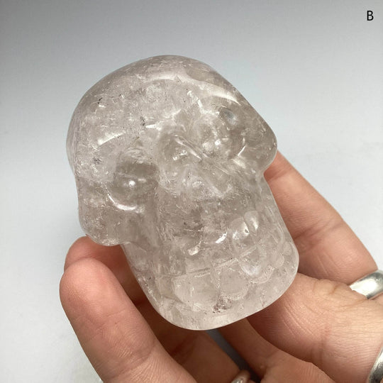 Carved Quartz Crystal Skull - Rocks and Gems Canada