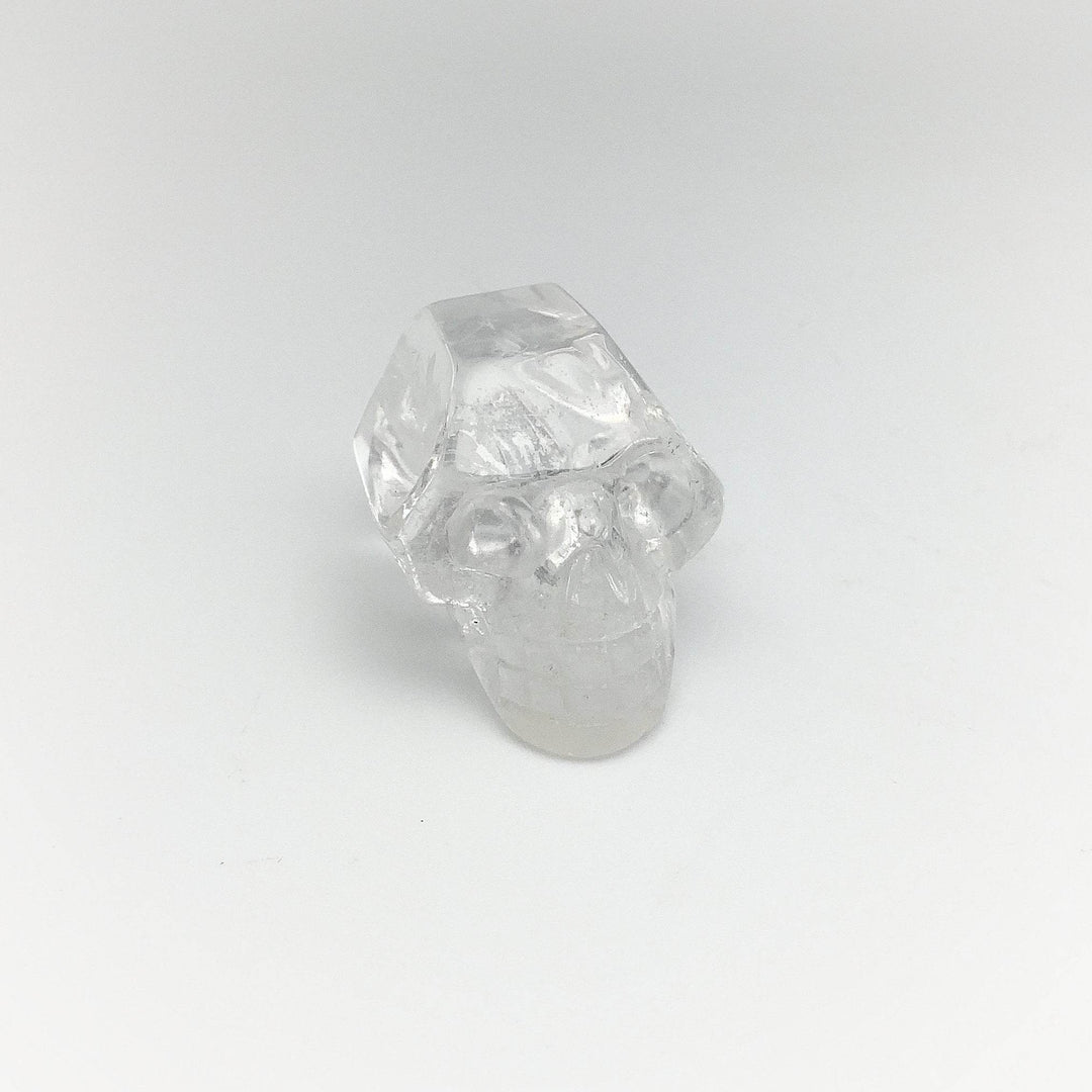 Carved Quartz Point Crystal Skull - Rocks and Gems Canada