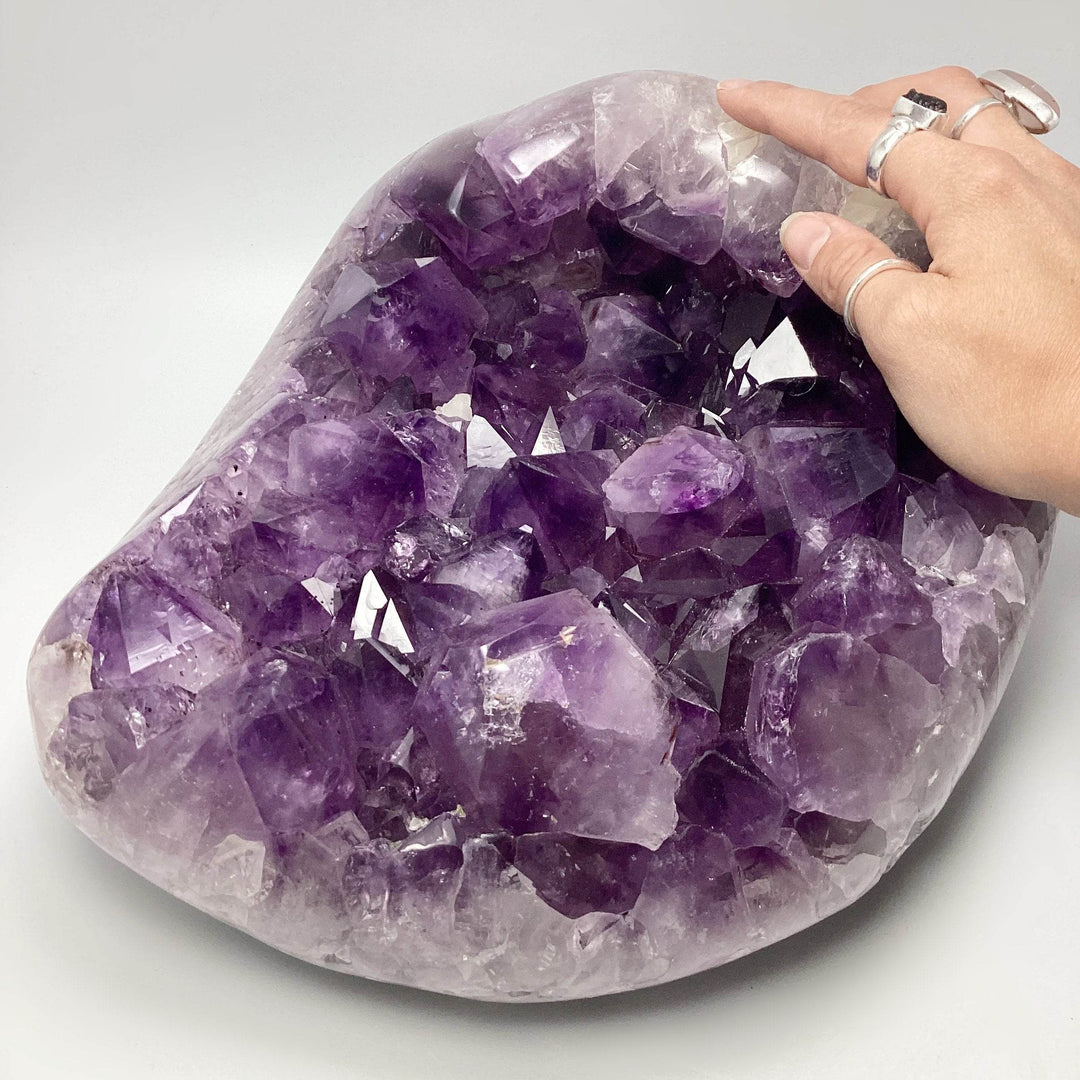 Extra Large Polished Amethyst Druze Cluster - Rocks and Gems Canada