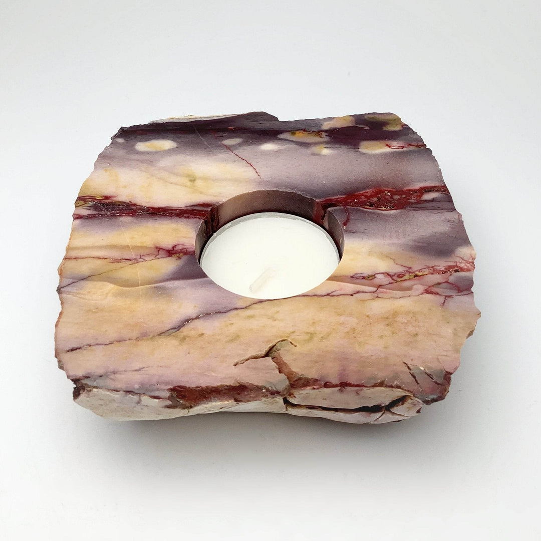 Mookaite Candle Holder - Rocks and Gems Canada